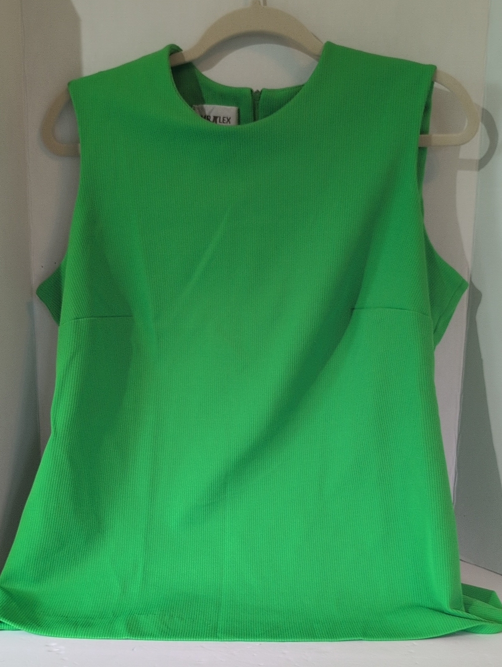 VTG Mr Alex Kelly Green Sleeveless Green Women's Top, 70s.